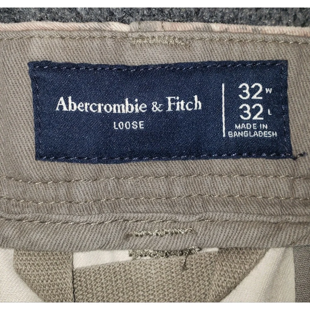 Abercrombie & Fitch Cargo Pants Camoflage Loose 33x29.5 (32x32tag) w/ Belt
